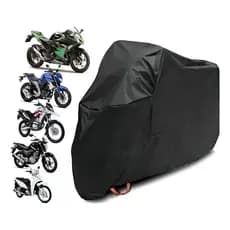 Capa de Cobrir Moto em Couro Forrada Impermeável Anti-Uv Protetora Anti-Risco