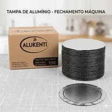 Kit Marmitas Alumínio 750ml Com Tampa 100 200 ou 300 Unid Fechamento Máquina Melhor Custo Benefício