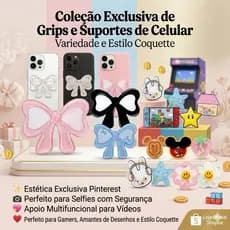 Suporte Celular PopSocket Acrílico Premium - Delicado e Elegante