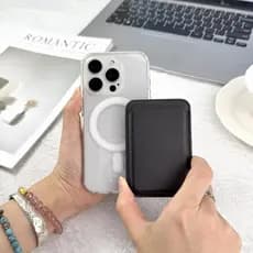 Suporte Porta Cartão Couro Ecológico MagSafe para celular magnético Diversas Cores Bilhete único, cartão ENVIO IMEDIATO
