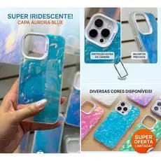 Capa de Celular Holográfica Mermaid (Sereia) Anti-impacto - Brilho Premium