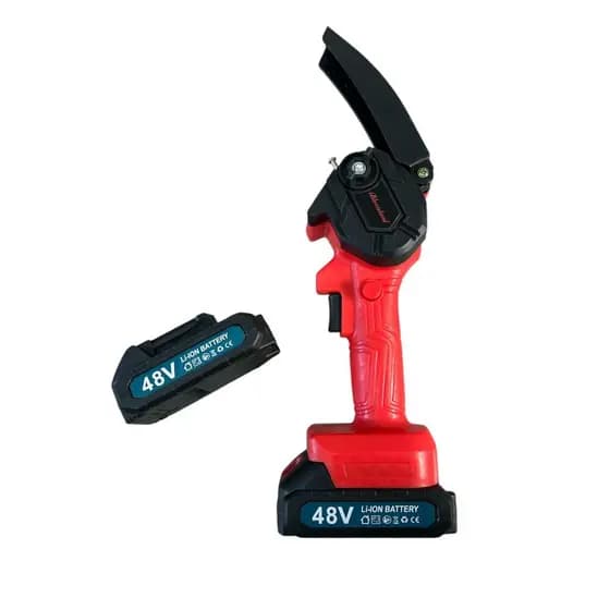 Mini Serra Motosserra Elétrica Portátil Recarregável Vermelha 500W 48V 110V/220V Shark Blue