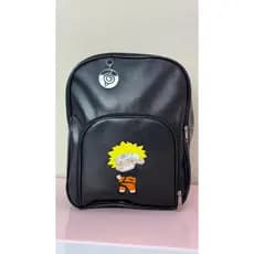 Mochila Infantil Naruto Preta com Personagens Batman