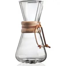 Cafeteira Chemex Original 3 Xícaras com Alça de Madeira – Método Pour Over Café Especial