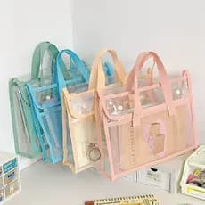Pasta Impermeável para Documentos Bolsa Escolar de Mão para Material, Pasta para Provas