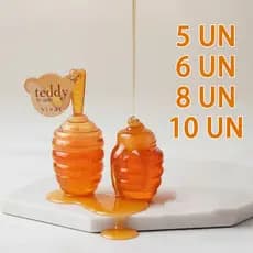 10UN/5UN Vivai Teddy lip gloss Óleo de lábios de brilho de mel de fruta