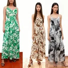 vestido femenina longo costa elastex tecido crepinho