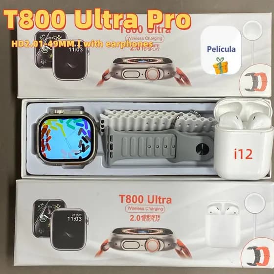 2026 Smartwatch T55 Ultra Pro 2 Em 1 Com Telefone Bluetooth-IWO 16