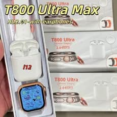 【Relógio de menina】 T800 Ultra Max Com 4 Fones De Ouvido Conjunto De Venda Quente 2 Alças Chamada Bluetooth Pape