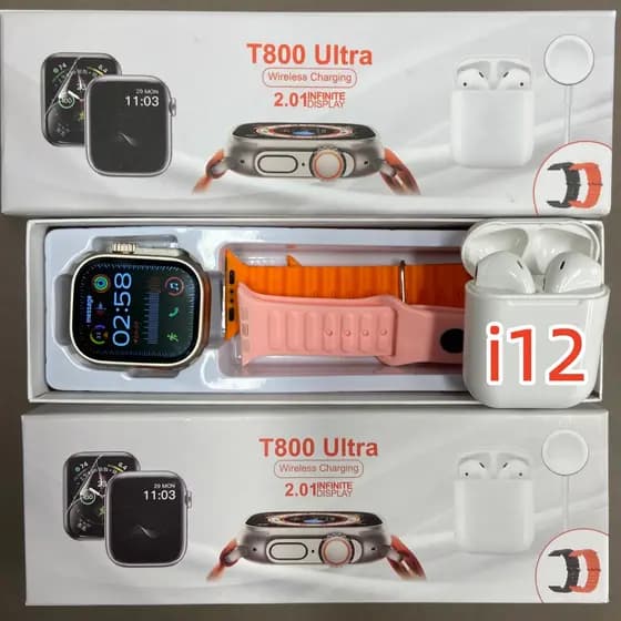 2026 Novo T800 Ultra 2 Série 9 Resposta À Gestão Smartwatch Relógio Inteligente Carregador Sem Fio Prova D'água