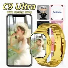 T800 Ultra Com Pulseira Dourada 24k/O Relógio De Ouro Nobre E Moderno Para Presente Perfeito