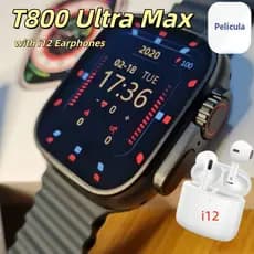 【Com i12 🎧】Novo T800 Ultra Com Fones De Ouvidoanimação De Saúde , Calculadora , Carregamento Sem Fio/Pacote de Correio