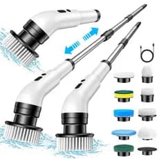 9-in-1 or 5 in 1 Rechargeable Electric Rotating Multifunctional Cleaning Brush