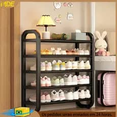 5Andar 75cm sapateira organizadora preto sapateira hall de entrada sapateira vertical