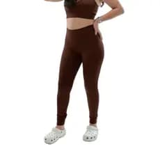 Calça Legging Fitness Feminina Cintura Alta Suplex Academia Zero Transparência Alta Compressão