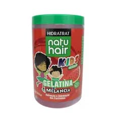Gelatina Kids NatuHair Melancia 1KG  Cachos Definidos + Antifrizz + Vegano Infantil