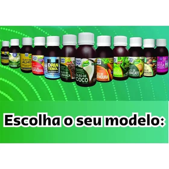 Óleo de cabelo Natuhair 60ml diversos
