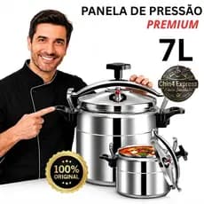 Panela de Pressão Premium 7L - Sistema Antiexplosão - Cozimento Rápido e Fácil