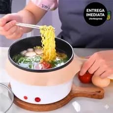 Panela Elétrica Aquecimento Rápido Antiaderente Alimentos Multifuncional 110v e 220v