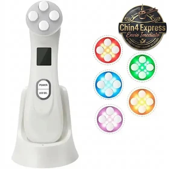 Massageador Facial Terapia Led 5 Cores 6 em 1 Onex MQ-7319