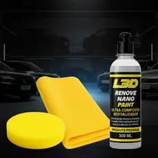 Cera Automotiva Nano L3D com SiO₂ – Revitalizadora de Pintura, Brilho Intenso e Proteção