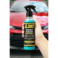 Cera Cristalizadora L3D Nano Vitri 300ml SiO2 Vitrificação Espelhamento Proteção Cerâmica
