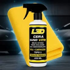 Cera Vitrificadora Automotiva Nano Vitri L3D 450ml Carnaúba Tipo 1 – Brilho Espelhado e Proteção