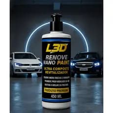 Cera Polidora Renove Nano Paint L3D 450ml – Revitalizadora Automotiva com Brilho Intenso e Proteção