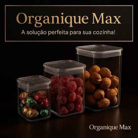Kit 3 Potes Hermeticos Quadrados Multiuso TaKmpa Vedacao Conservacao AliPotes Herméticos Quadrados Conservação Alimentos