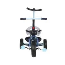 Triciclo Infantil Empurrador Removivel Pedal Ajustavel Estrutura Robusta Segura Conforto Diversao Azul