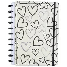 Caderno Capa Dura Grande Disco Reposicionavel Escolar Organizacao Anotacoes Estudos Planejamento Diario