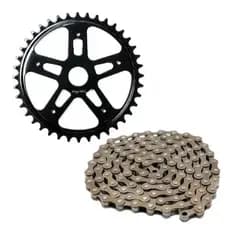 Kit Bike Mtb S/ Marcha Coroa 46d + Corrente Grossa Bicicleta