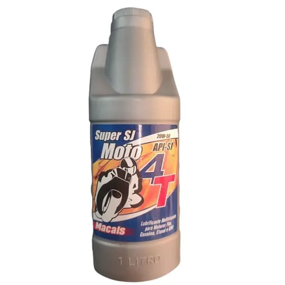 Oleo Lubrificante Super SJ Moto 4T Macals API-SJ SAE 20w-50 para Moto