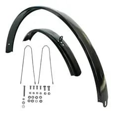 KIT Completo de Paralama Para Bike Aro 26 Monark Caloi POTI Completo com HASTES e PARAFUSOS