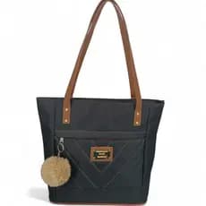 Bolsa Feminina  Grande Premium – Espaçosa, Resistente e Elegante com Chaveiro Pompom de brinde m