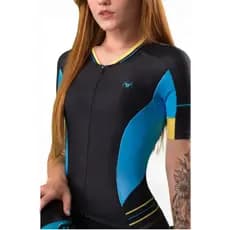 Macaquinho Ciclismo Feminino Free Force New Heaven - Azul - P