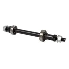 Eixo Traseiro Com Rolamento 3/8x175mm Bicicleta Bike Porca