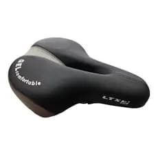 Selim Banco Bicicleta Ltx Vazado Gel 2 Molas Preto/marrom