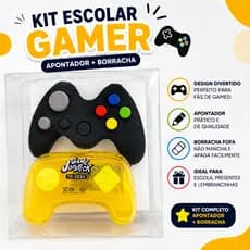 Kit Apontador + Borracha Controle Gamer