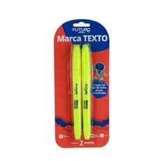Kit 2 Marca Texto Amarelo Fluorescente - Destaque o Essencial com Brilho!