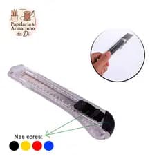 Estilete Largo 15cm com Lâmina 18mm Inox, Trava de Segurança e Tampa Destacável – YINS YP7253