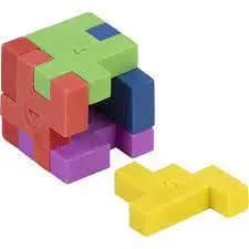 Quebra-Cabeça 3D Tipo Tetris – Peça Avulsa Colorida – Unidade