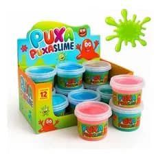 Caixa 12 unidades Geleinha Slime Puxa Puxa
