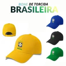 Boné de Time Variado, Chapéu Braaziil, Aba Curva, Unissex