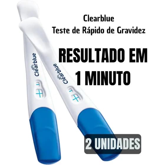 Teste Rápido De Gravidez Clearblue Original Resultado em 1 Minuto Unidade 99,9% de Precisão