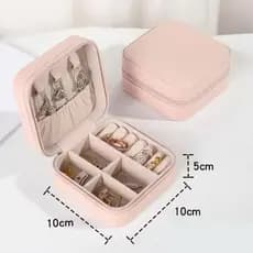 Organizador Porta Joias Portátil Viagem Armazenamento de Brinco,Colar e Anel.