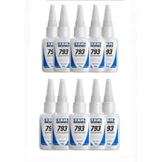 Kit 10 Cola Instantânea Tek Bond 20g 10 Unidades - Alta Resistência e Versatilidade