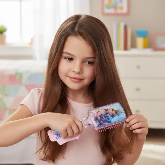 Escova De Cabelo Lili Stitch Para Desembarasar Cacheados