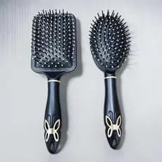 Escova De Cabelo Profissional Leve e Macia Almofadada Raquete e Oval Pente de Pentear