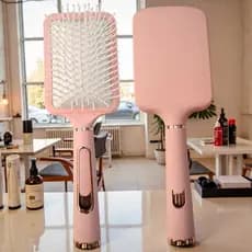 Escova Profissional Raquete para Cabelo Feminino Massageadora Desembaraçante Reduz Frizz